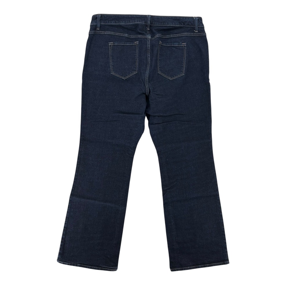 Old Navy Original Mid Rise Rinse Bootcut Jeans Extra Regular Dark Wash (Size 20) - Picture 2 of 4